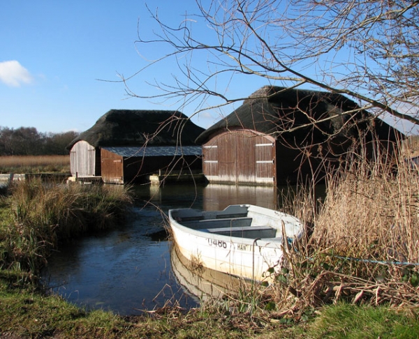 Boathouses on Hickling Broad, near Hickling Heath

Picture kindly supplied by Evelyn Simak